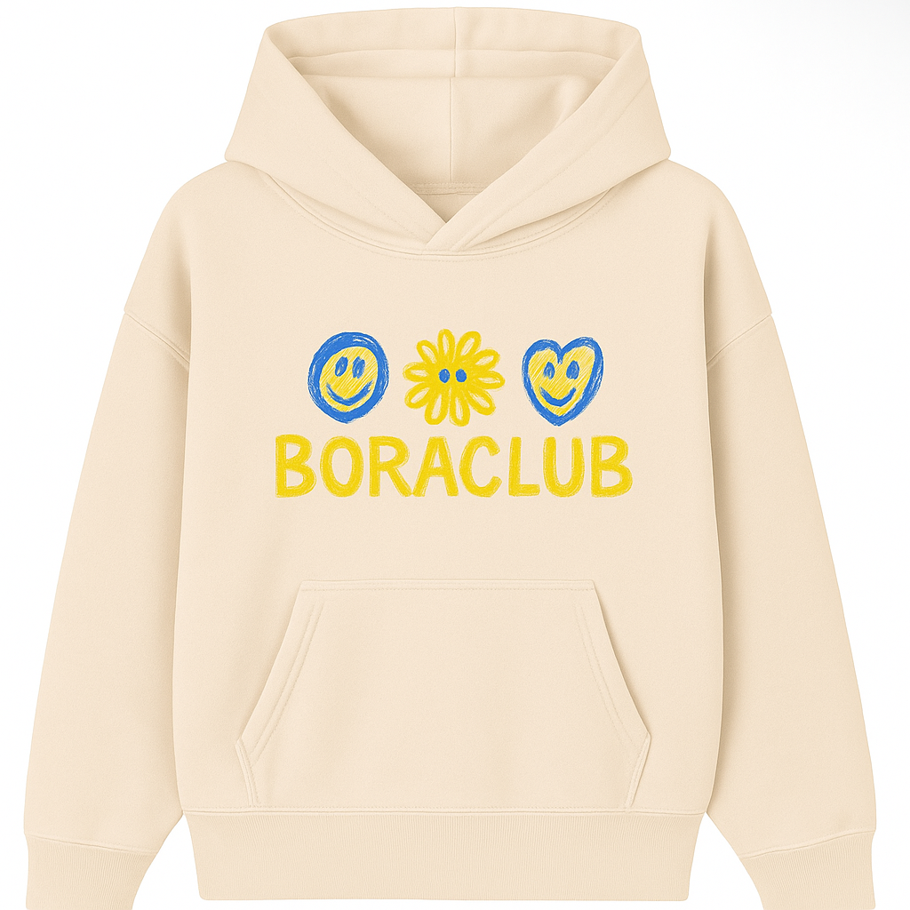 BORACLUB Yellow Flower Hoodie