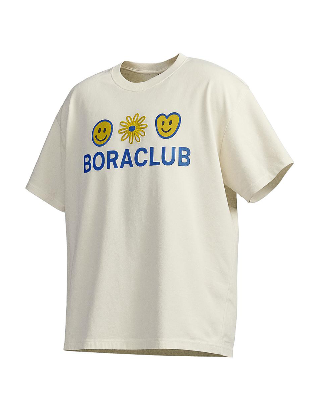BORACLUB Yellow Flower Oversized Tee